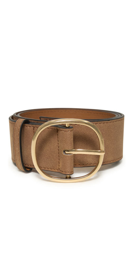 B.Young Rounded Buckle Belt, light toffee