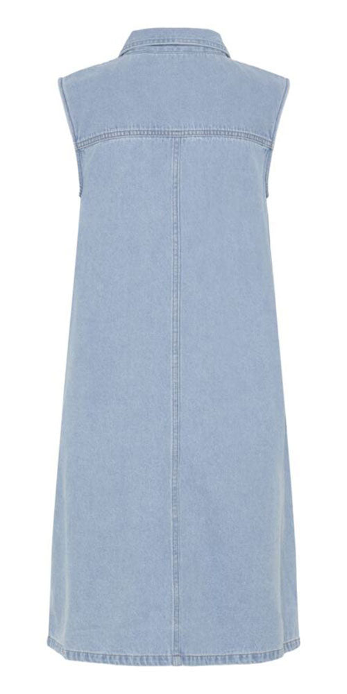 B.Young Sleeveless Denim Shift Dress