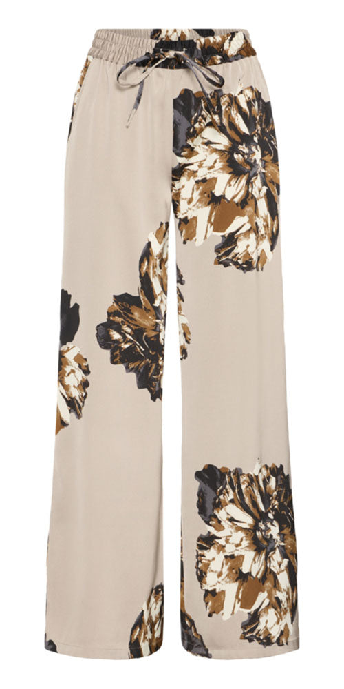 B.Young Satin Floral Pants