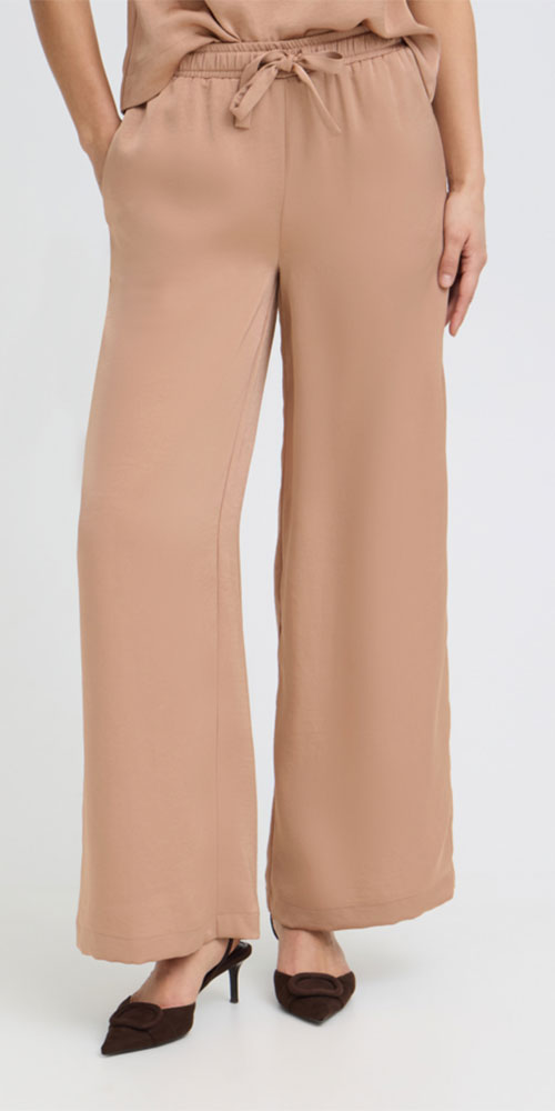 B.Young Satin Drawstring Pants