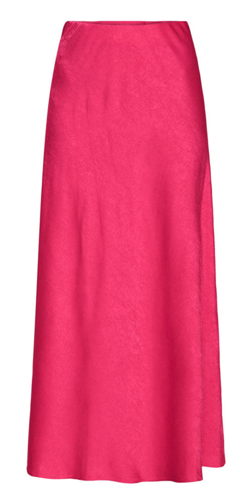 B.Young Satin Slip Skirt, pink