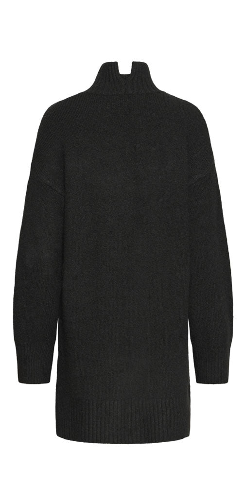 B.Young Relaxed Short Sweater Dress, black