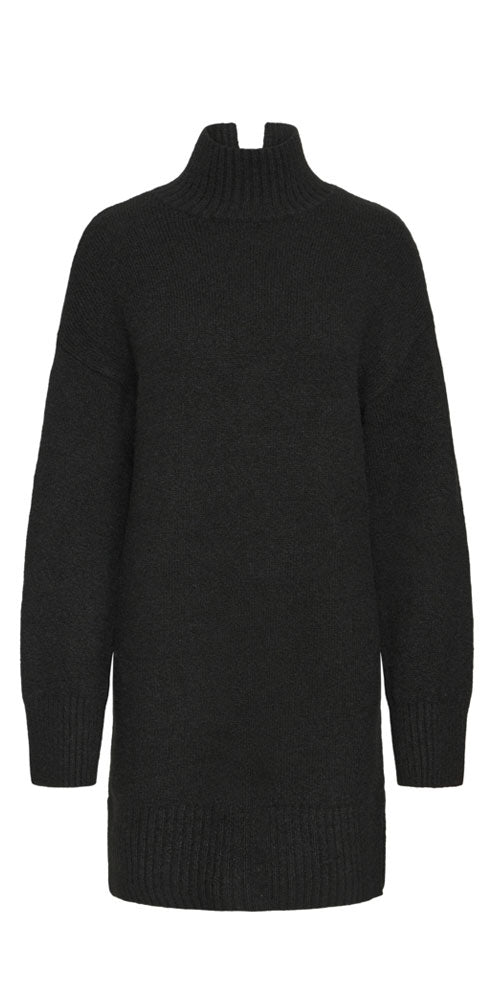 B.Young Relaxed Short Sweater Dress, black