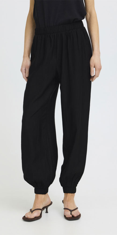 B.Young Silky Balloon Pants, black
