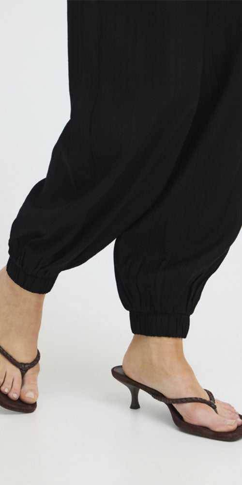 B.Young Silky Balloon Pants, black