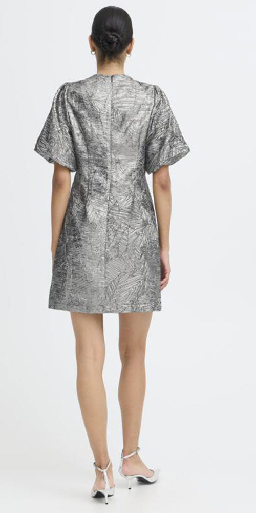 B.Young Silver Bow Dress