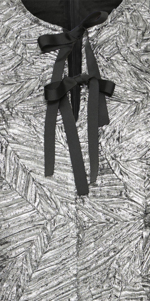 B.Young Silver Bow Dress