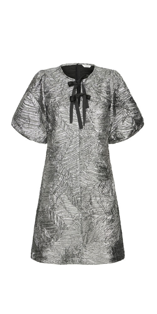 B.Young Silver Bow Dress