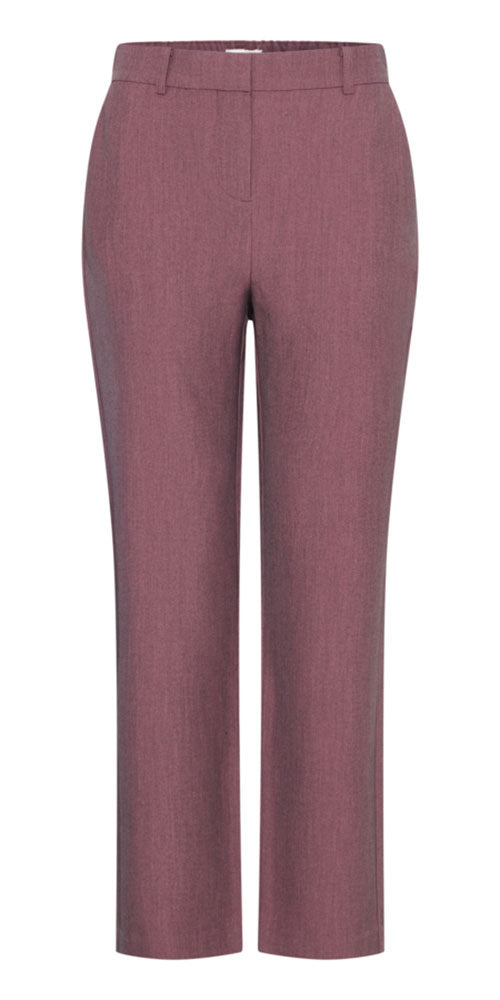 B.Young Straight Cropped Trouser, heathered rouge