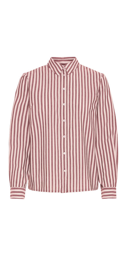 B.Young Button Up Shirt, rouge stripe