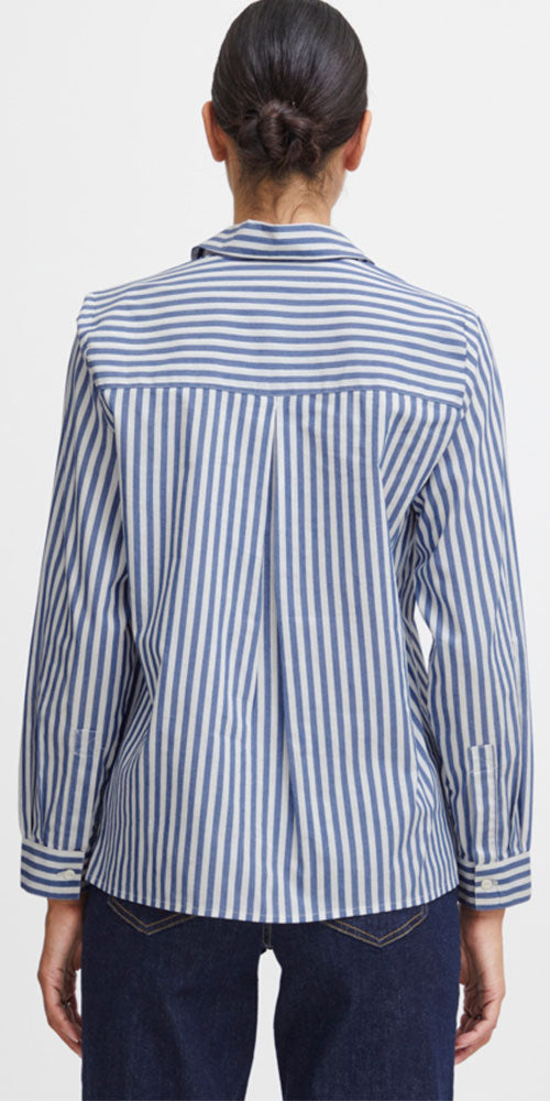 B. Young Striped Shirt, navy/white