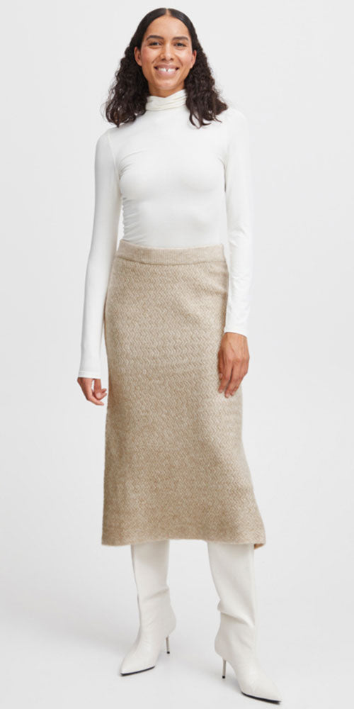 B.Young Textured Skirt, birch