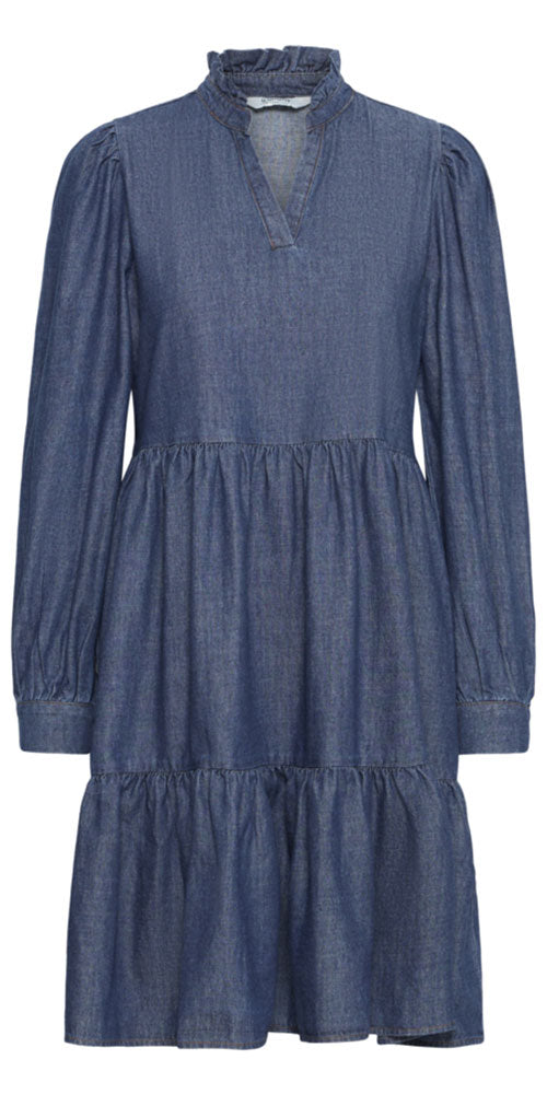 B.Young Tiered Chambray Dress