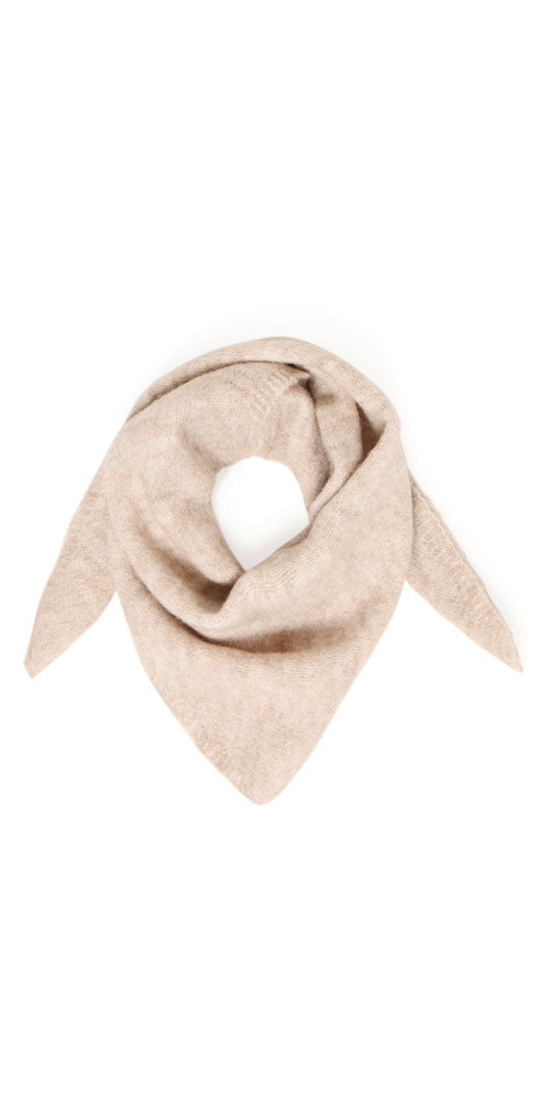 B.Young Knit Triangle Scarf, hummus