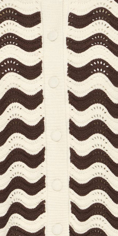 B.Young Wavy Knit Cardy