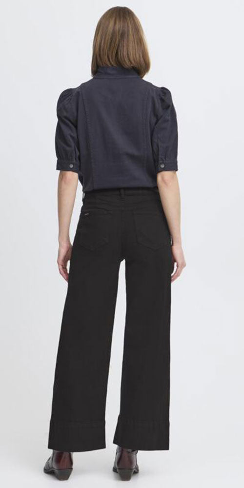 B.Young Wide Hem Jeans, black