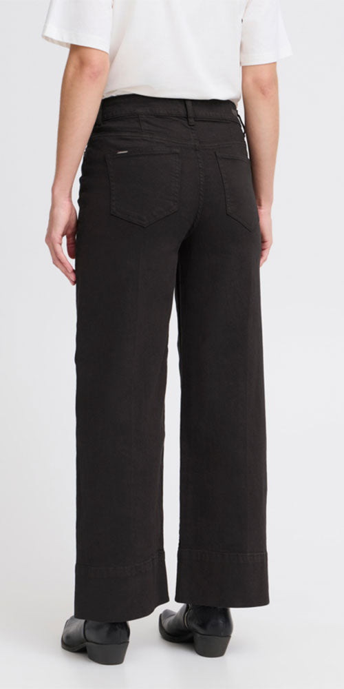 B.Young Wide Hem Jeans, black