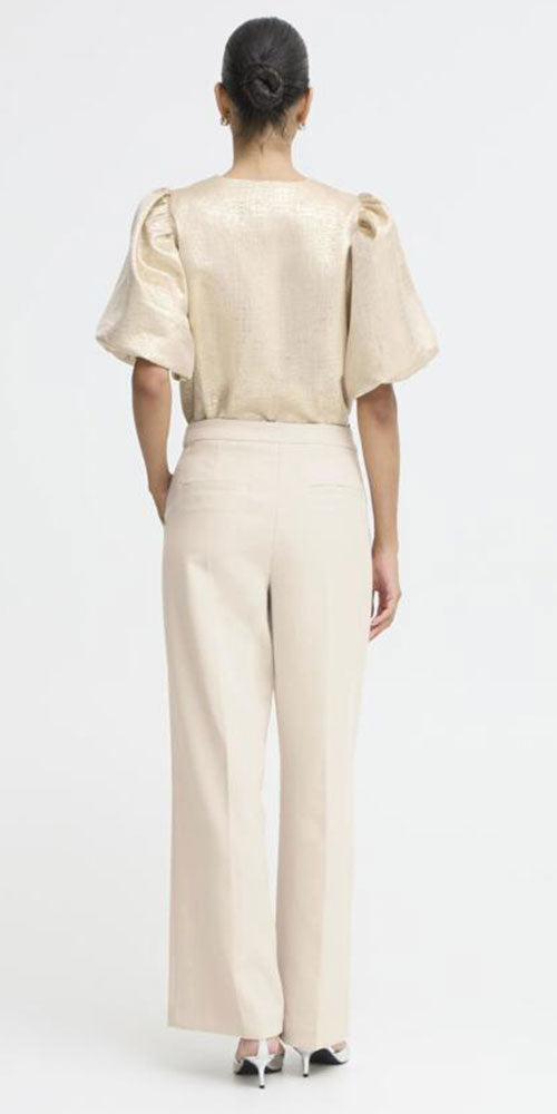 B.Young Wide Leg Trousers, birch