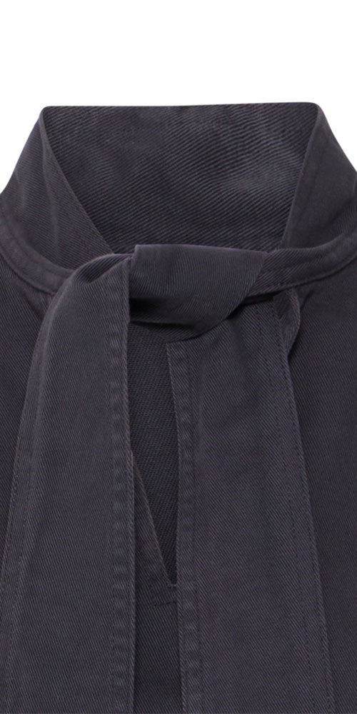 B.Young Denim Bow Blouse