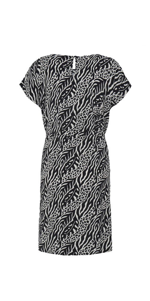 B.Young Drawstring Dress, black vine