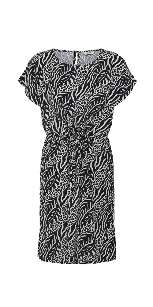 B.Young Drawstring Dress, black vine