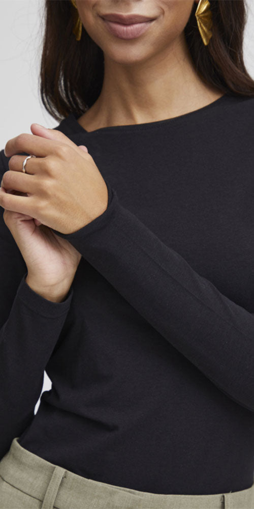 B.Young Long Sleeved Top, black