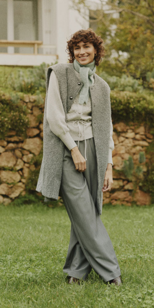 B.Young Wide Leg Jogger Trousers