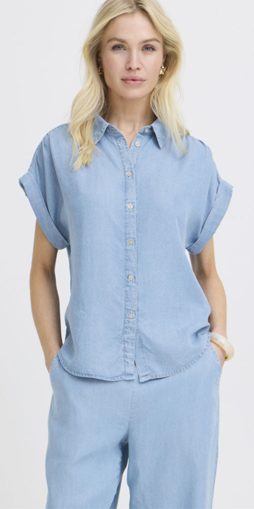 B.Young Lyocell Denim Shirt