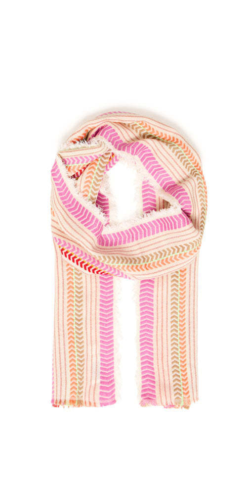 B.Young Multicoloured Woven Scarf