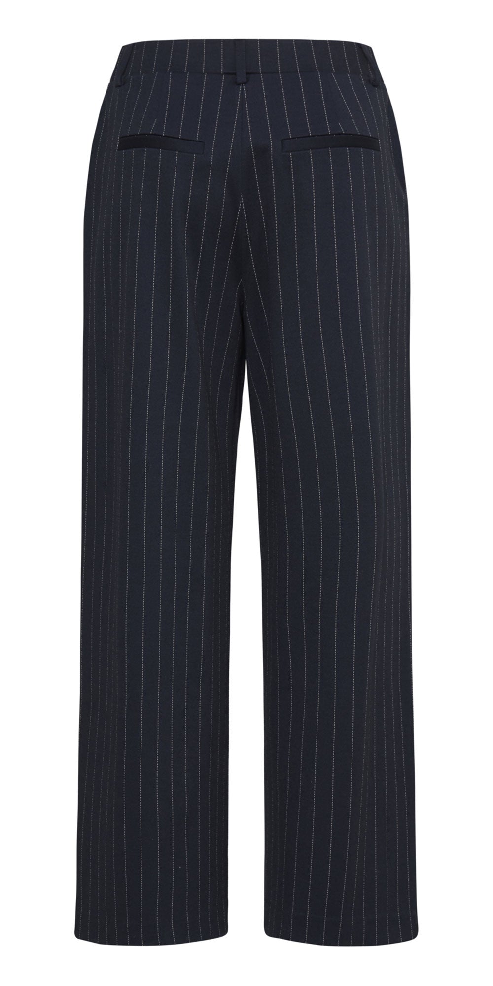B.Young Pinstripe Ponte Knit Pants, navy