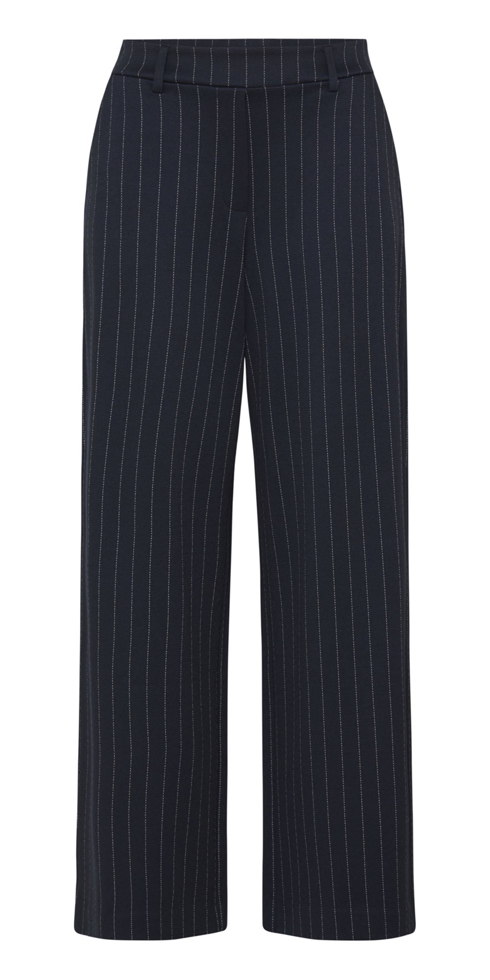 B.Young Pinstripe Ponte Knit Pants, navy
