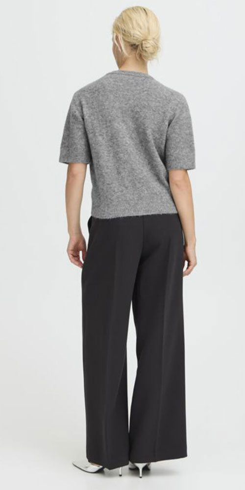 B.Young Rhinestone Embellished Sweater, grey