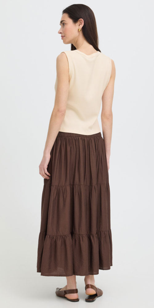 B.Young Ribbed Jersey Vest, birch