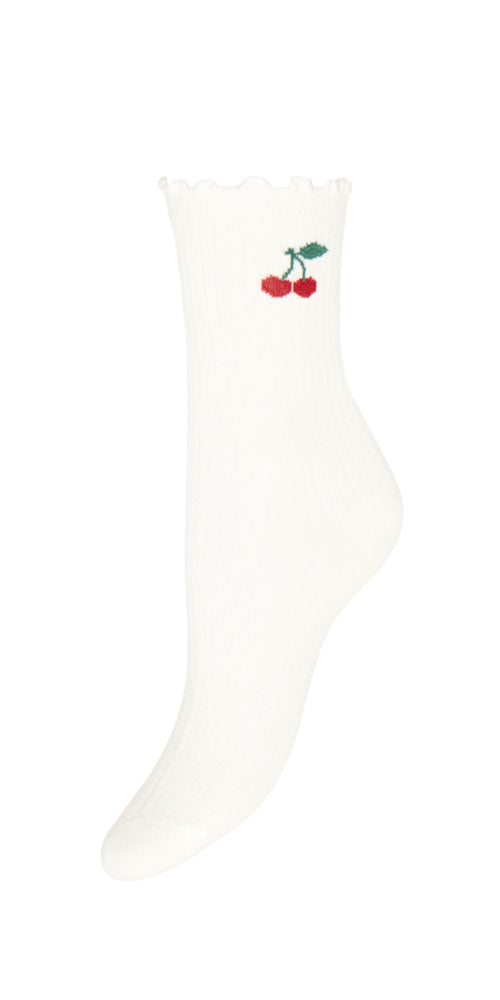 B.Young Ruffled Socks, cherry