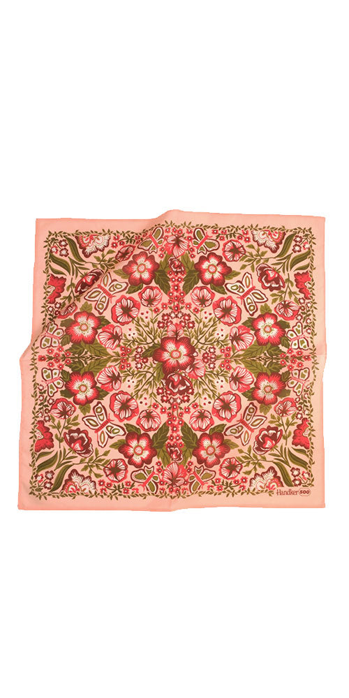Solstice Bandana, butterfly bloom