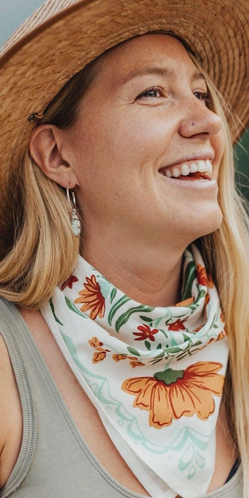 Solstice Bandana, wildflower