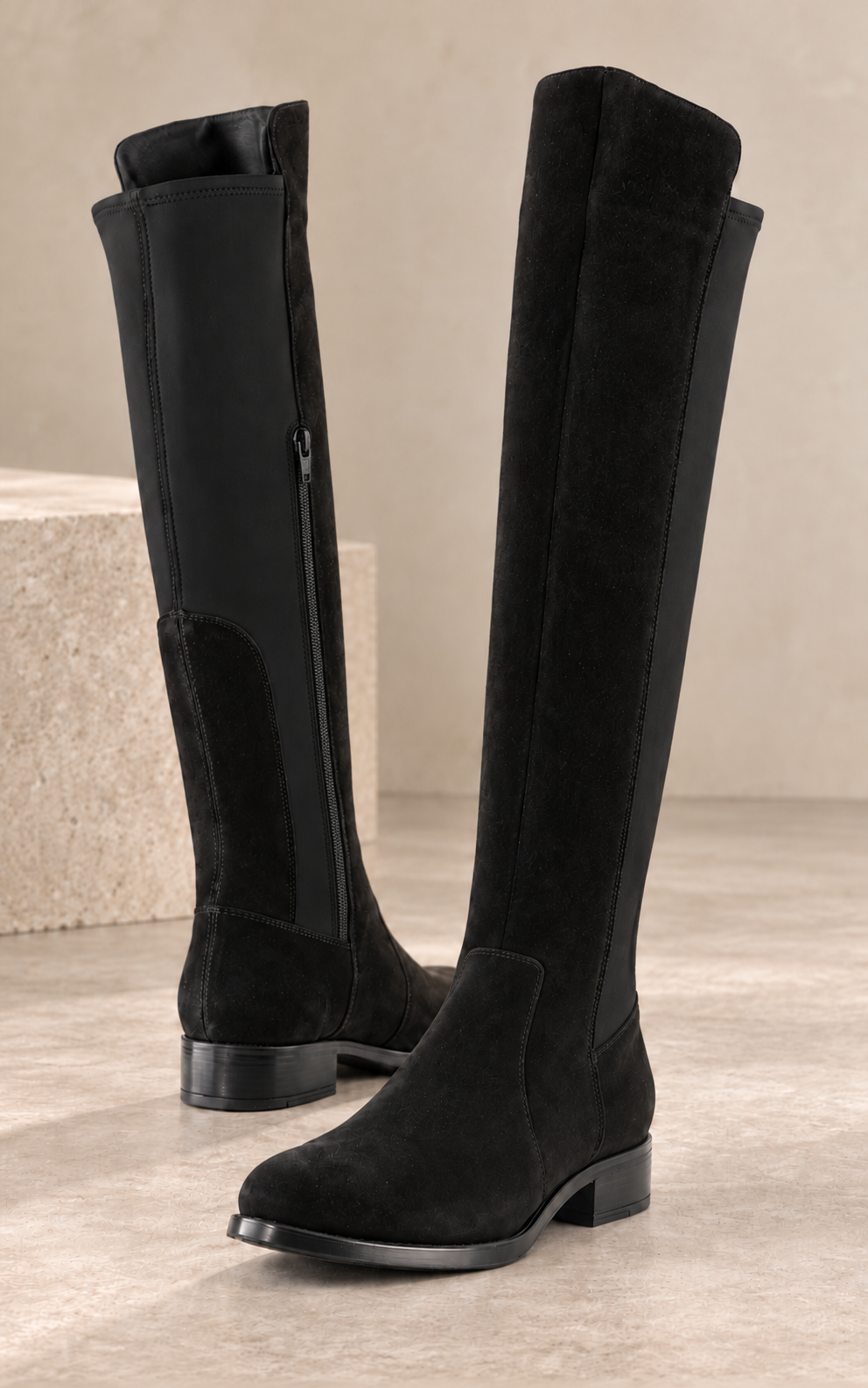 Bos & Co. Bunt Boots, black suede