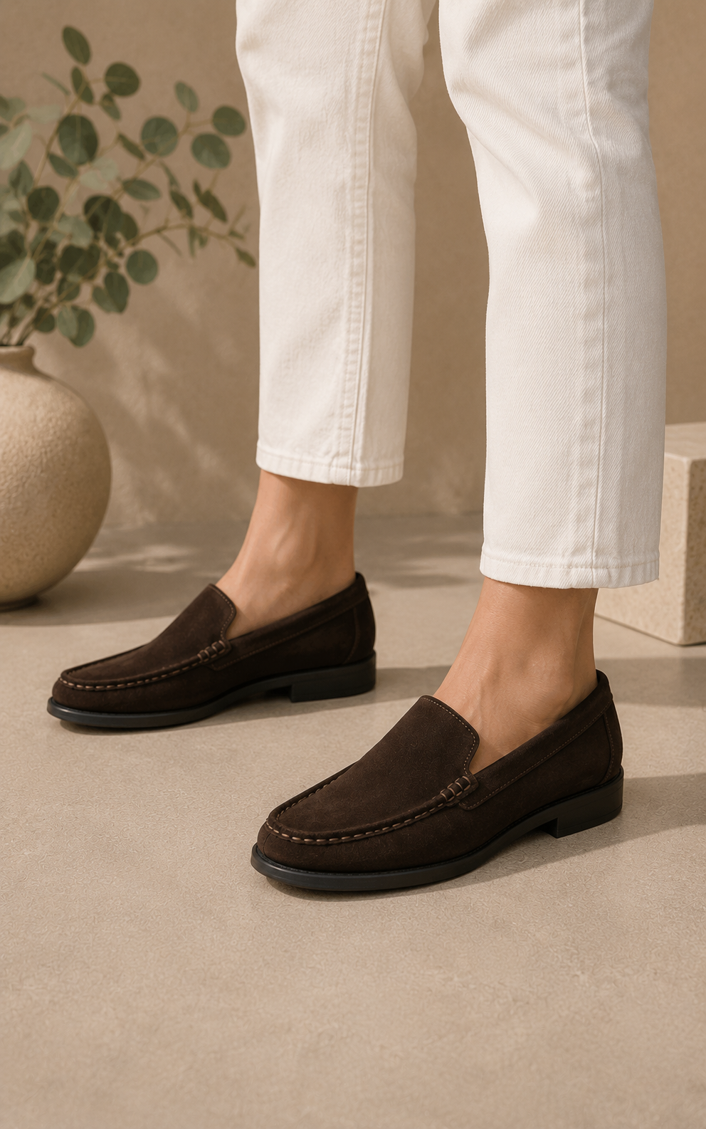 Bos & Co. Dela, chocolate suede