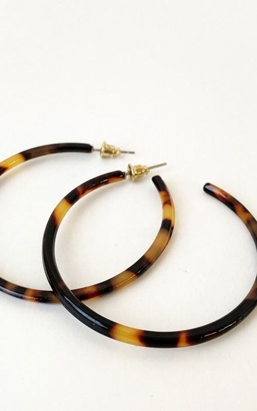 Brown Resin Hoops