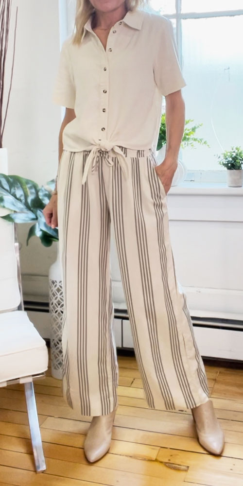 B.Young Striped Summer Pants