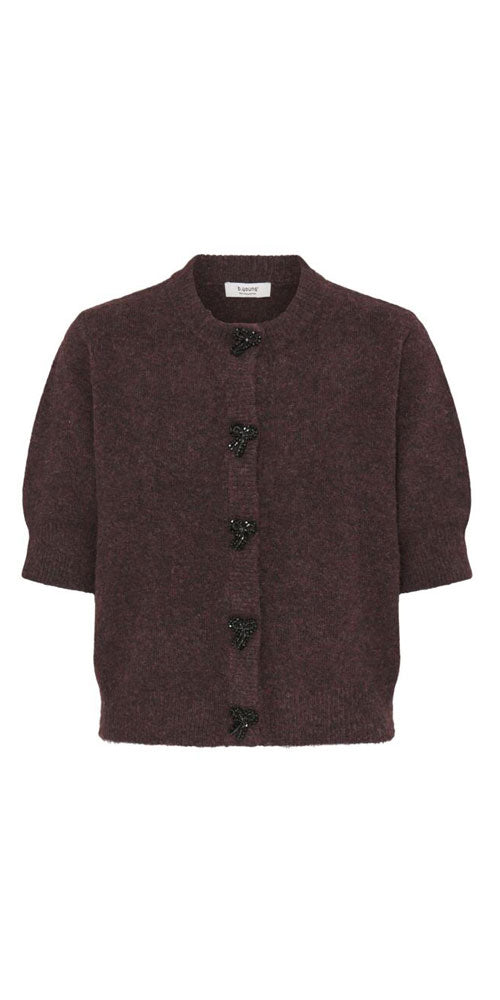 B.Young Sparkle Bow Cardy, burgundy