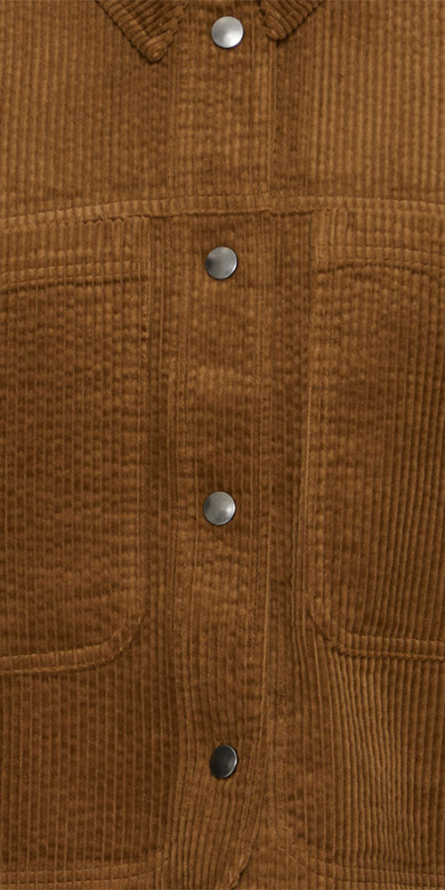 B.Young Corduroy Short Shacket, toffee