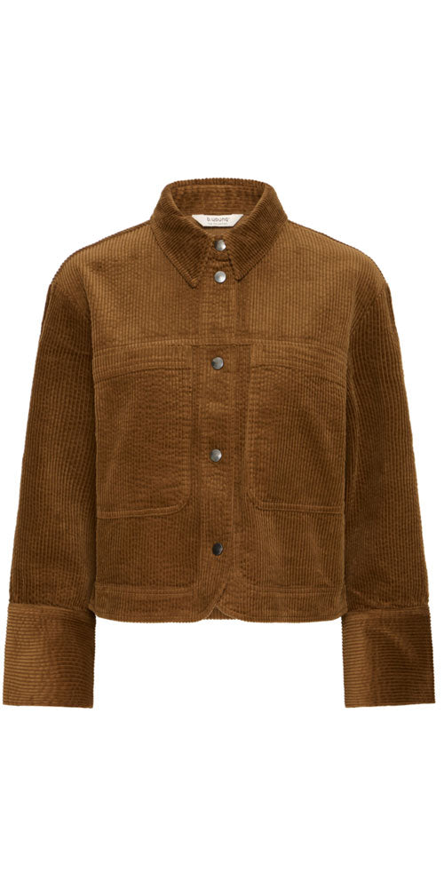 B.Young Corduroy Short Shacket, toffee