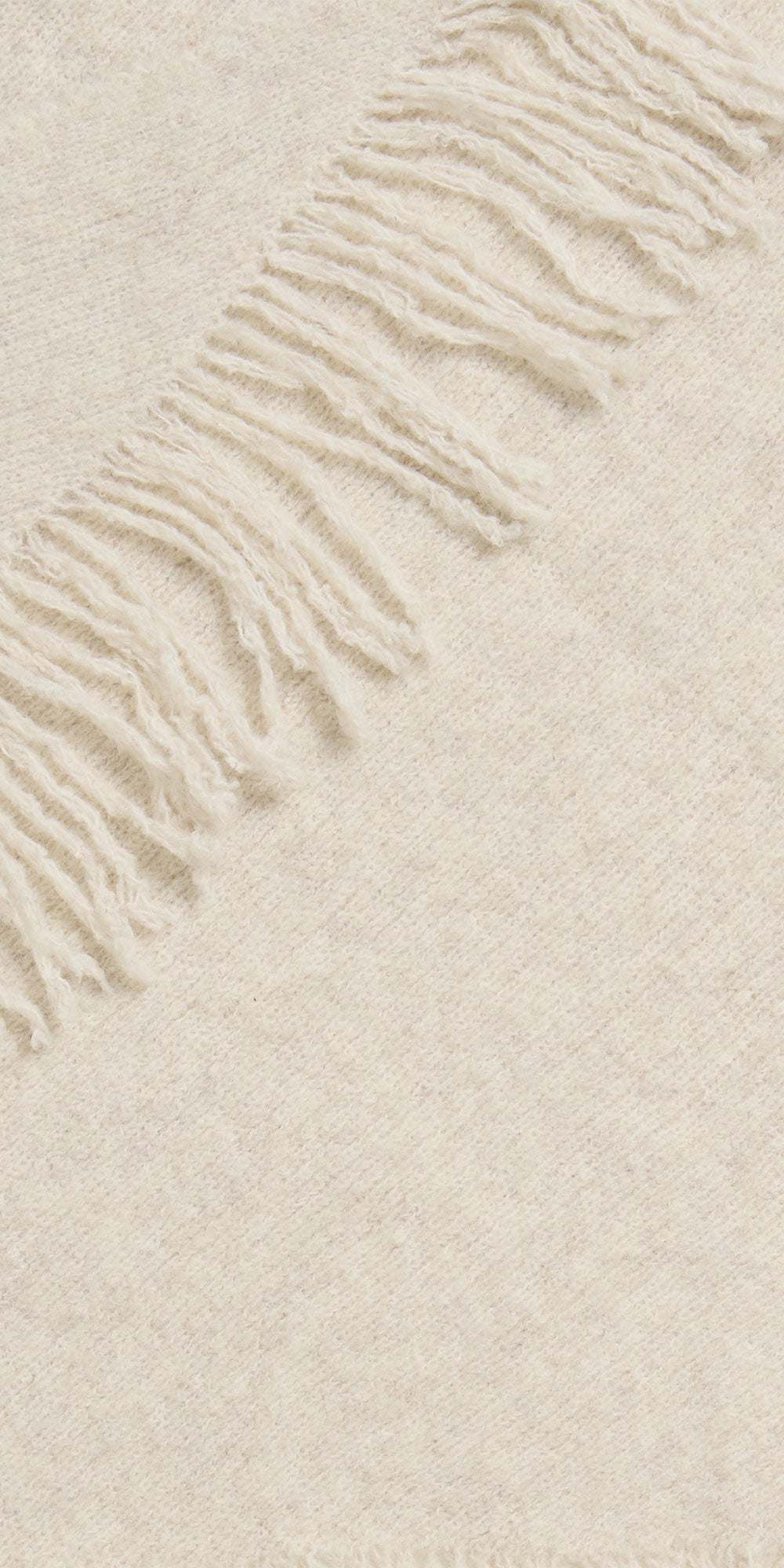 B.Young Fringed Triangle Scarf, birch