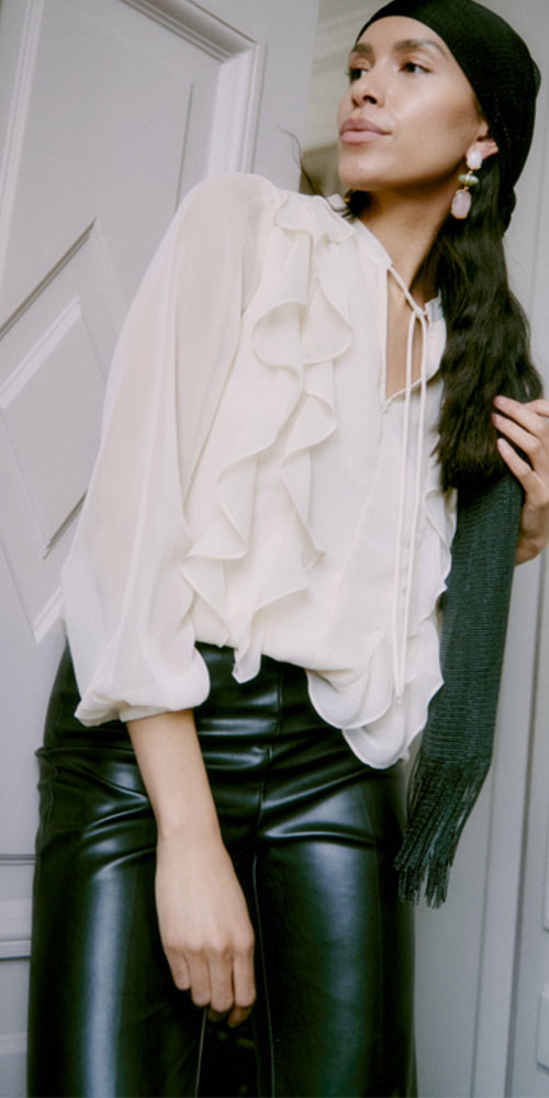 B.Young Gigi Frill Blouse