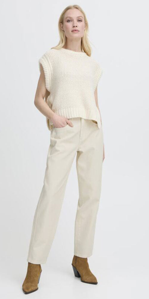 B.Young Tapered High Waist Jeans, winter birch