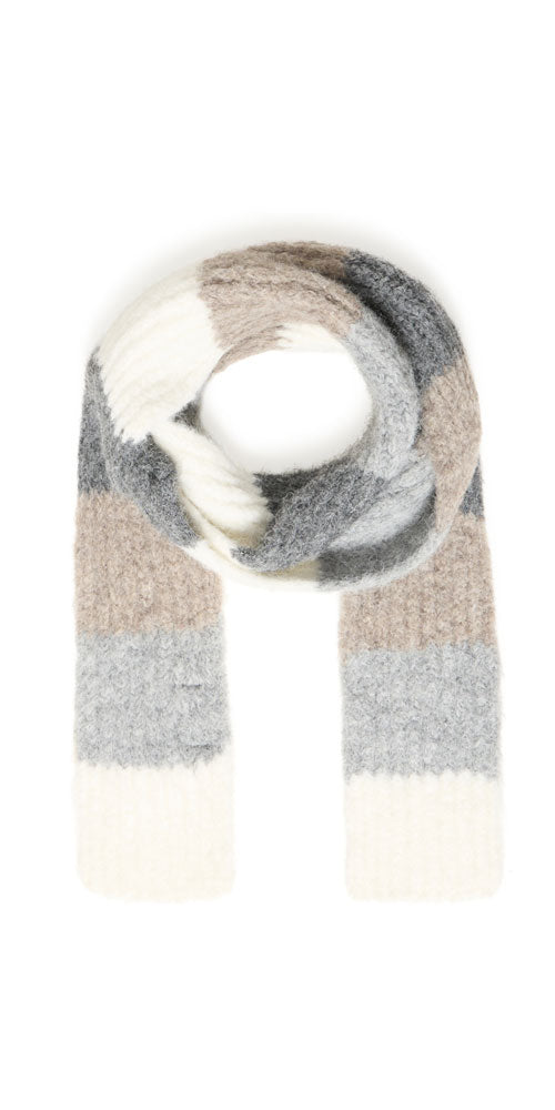 B.Young Ribbed Narrow Scarf