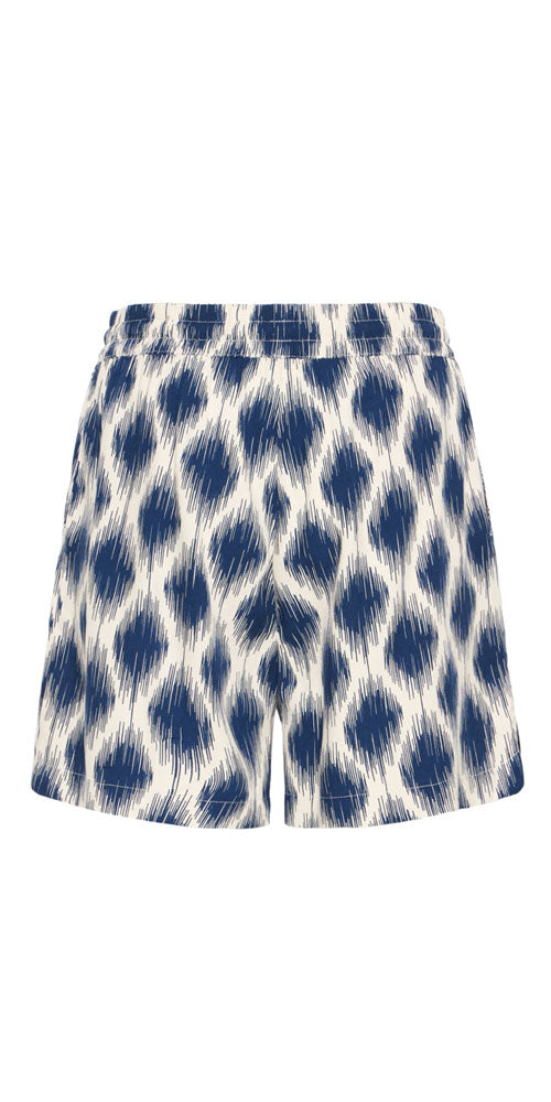 B.Young Navy Ikat Shorts
