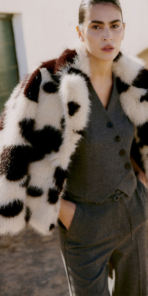 B.Young Pony Fur Coat