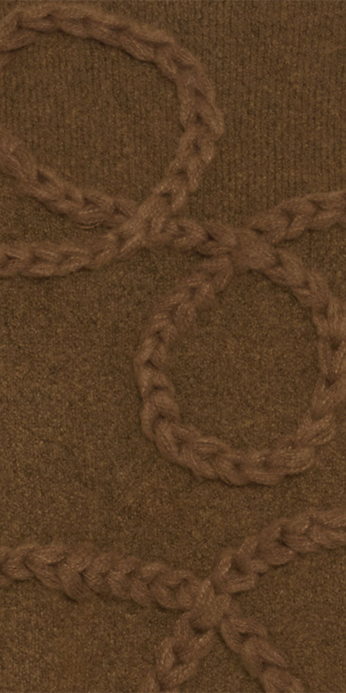 B.Young Rope Embellished Sweater, toffee